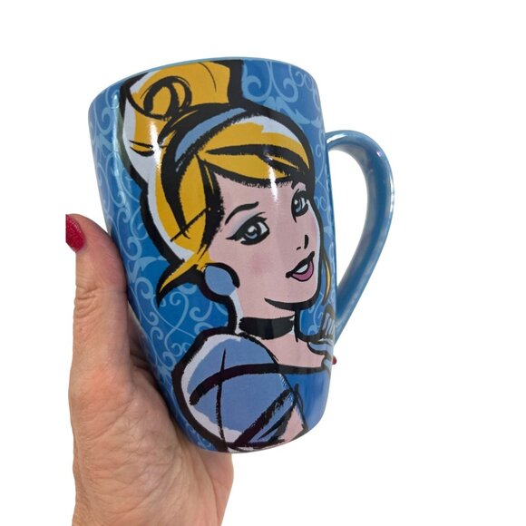 Cinderella Blue Coffee Mug Disney Park Ceramic 16 oz It’s Hard To Wake Uo When … - Picture 11 of 13